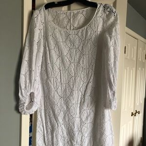 White size 6 Eyelet Etcetera dress